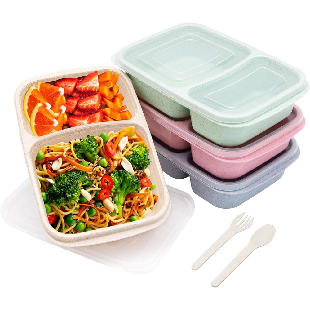 Food Storage Lunch Box - 4 Pack Bento Lunch Box, 2