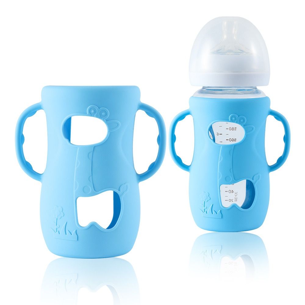 Food Storage Silicone Bags - Universal Baby Bottle Cover Anti Break