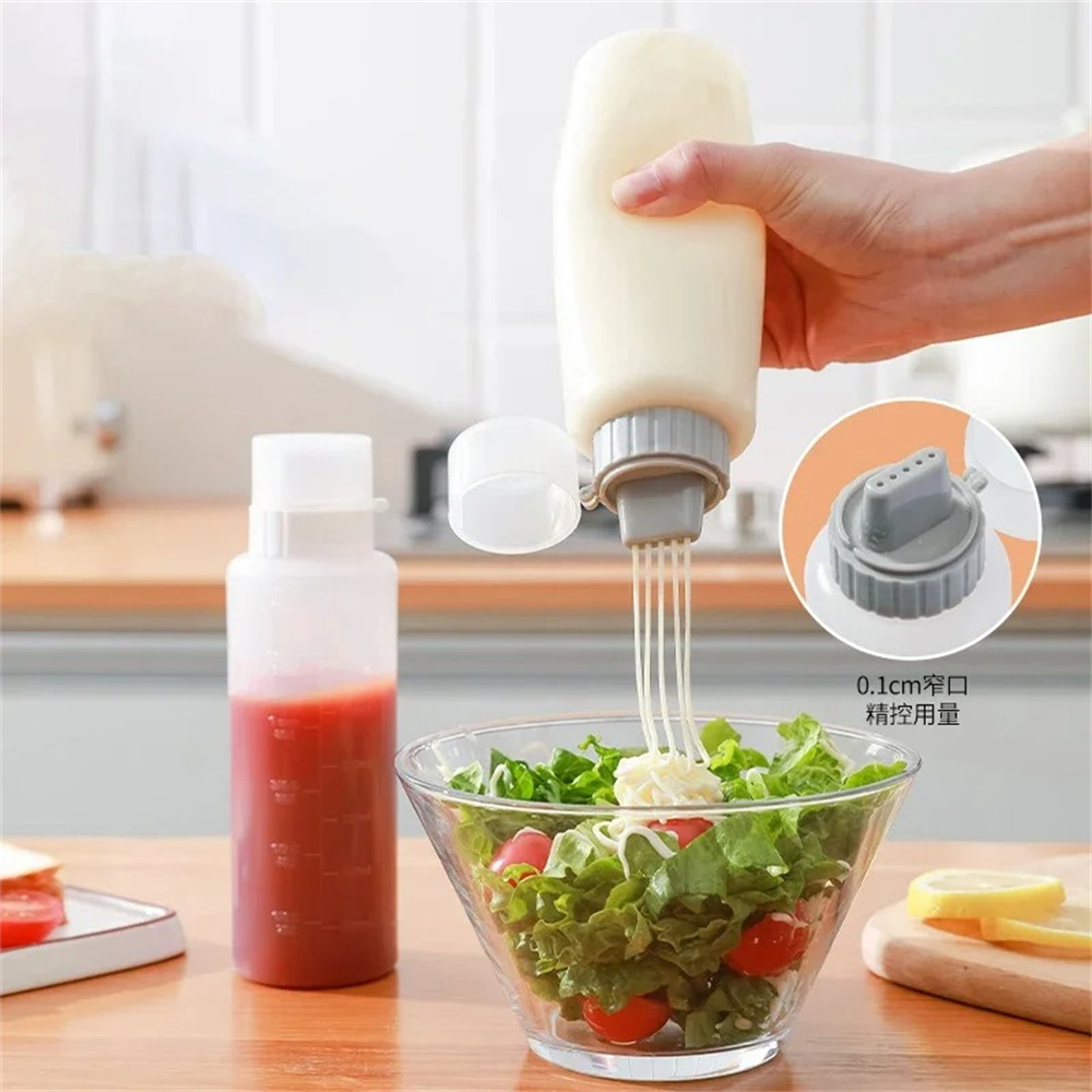 Condiment Squeeze Bottle - 5 Hole Condiment Squeeze Bottles With
