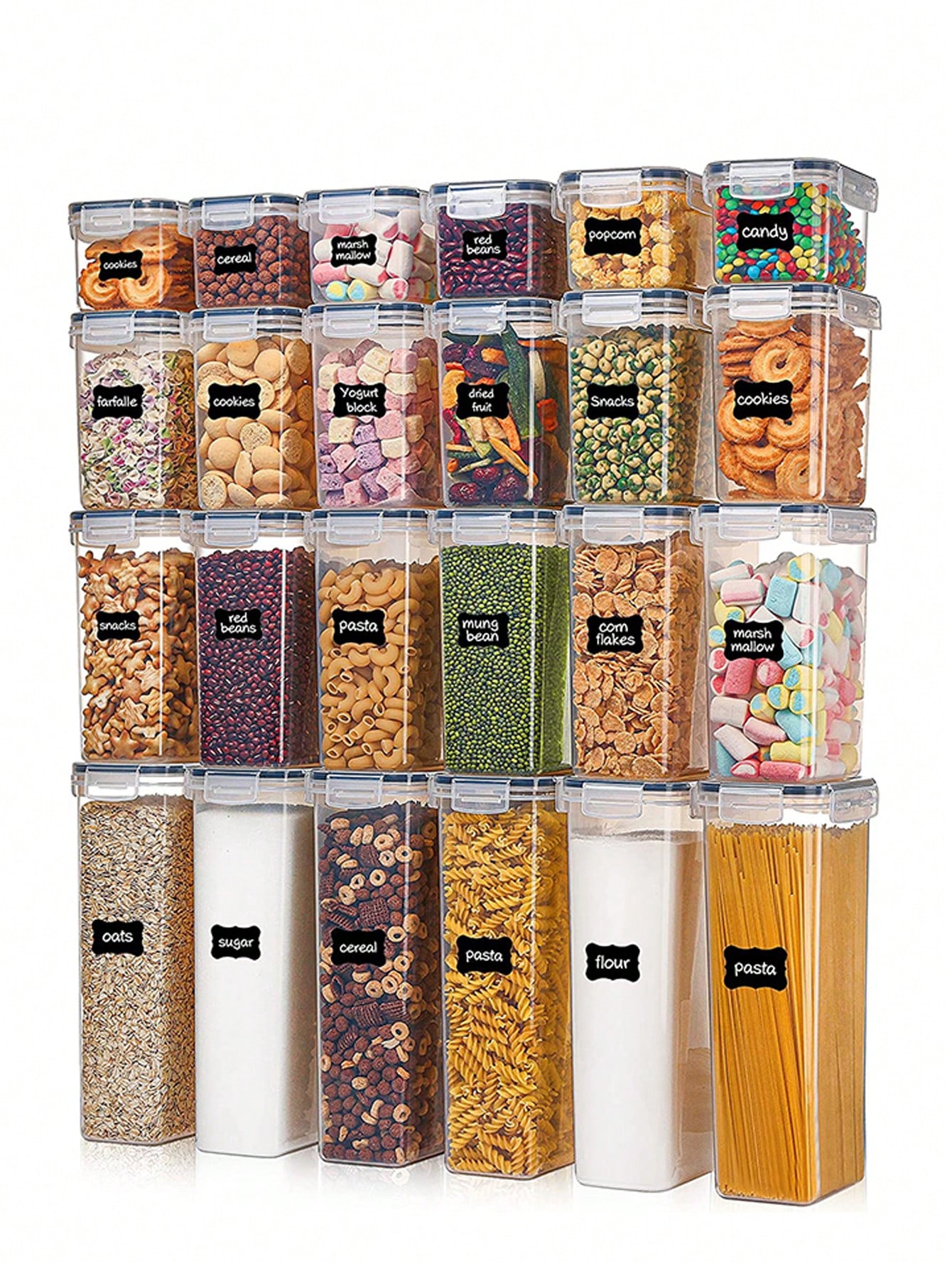 Food Storage With Lock - 48pcs Airtight Food Storage Containers, Free