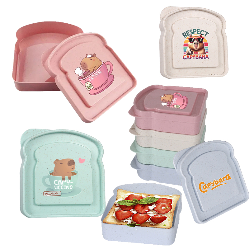 Food Storage Lunch Box - Capybara Sandwich Food Storage Case Container