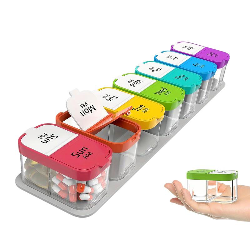 Food Storage Containers Xl - 1PCS Large 7 Day Pill Organizer