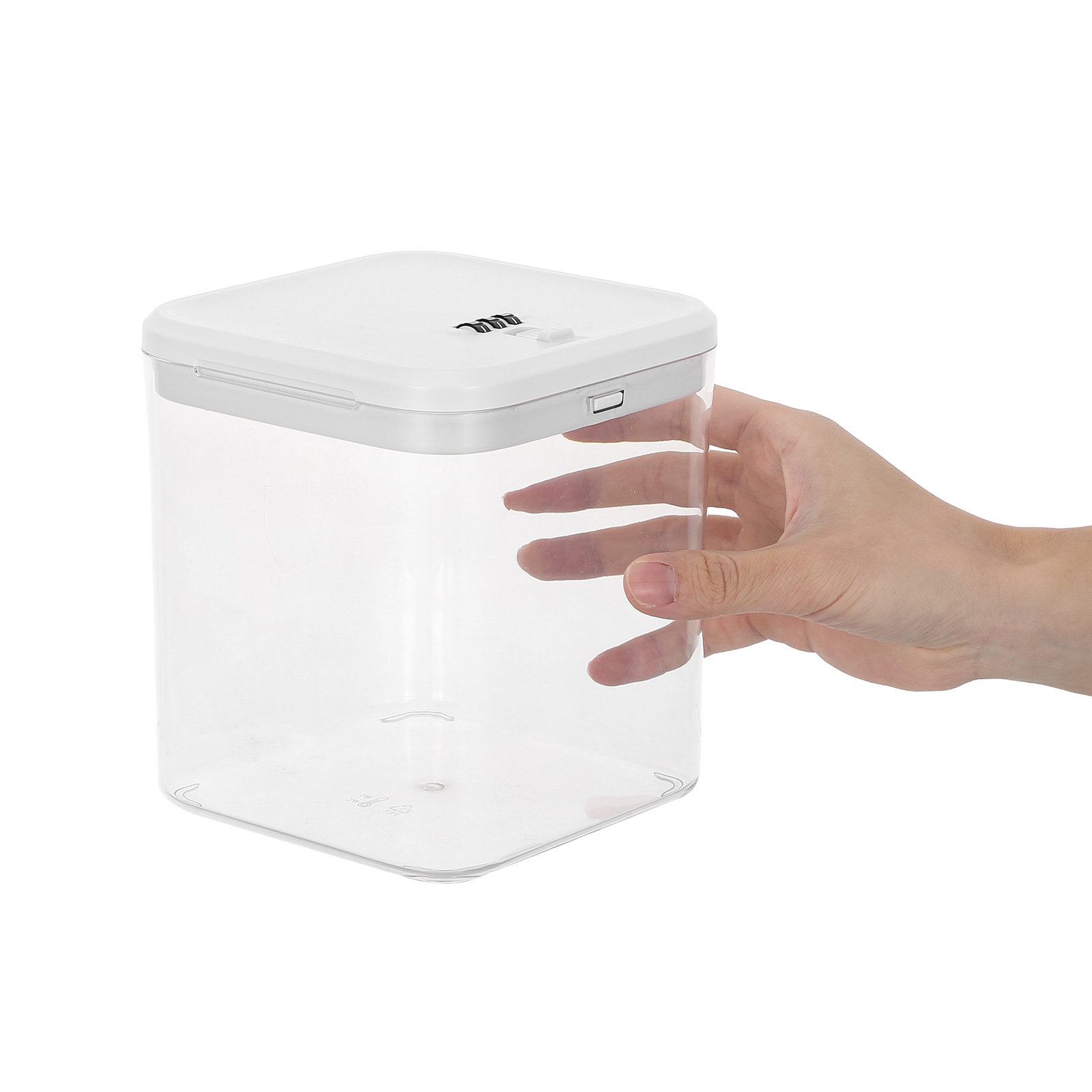 Food Storage With Lock - Clear Stackable Lock Box for Fridge
