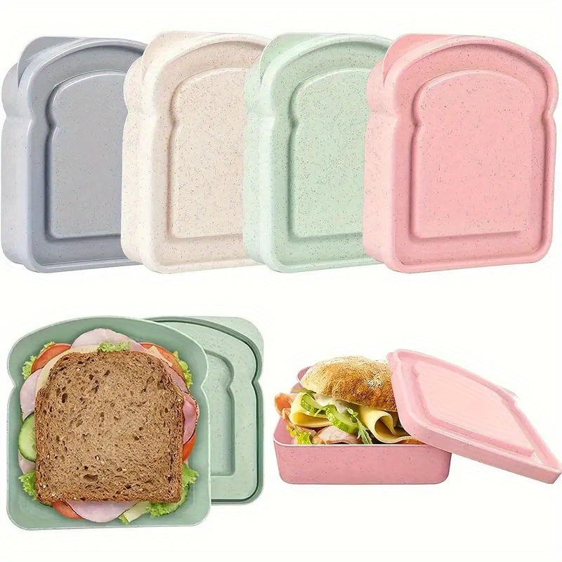 Food Storage Lunch Box - 1pc Bento Boxes, Sandwich Containers, For