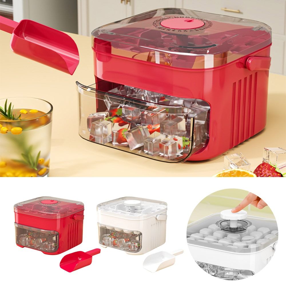 Food Storage Containers Xl - 50-Cube Ice Maker with Easy Press
