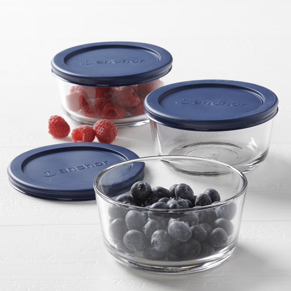 Food Storage Glass Container Set - Anchor Hocking Glass Food Storage Containers