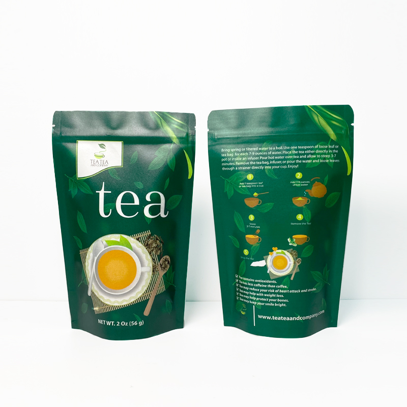 Food Storage Zip Bags - 50Pcs/Lot Custom Tea Pouch Food Packagage
