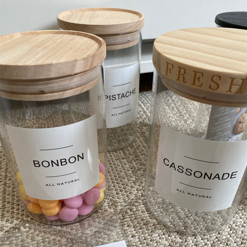 Food Storage Labels - Personalized Pantry Labels,Waterproof Storage Jar Labels,White