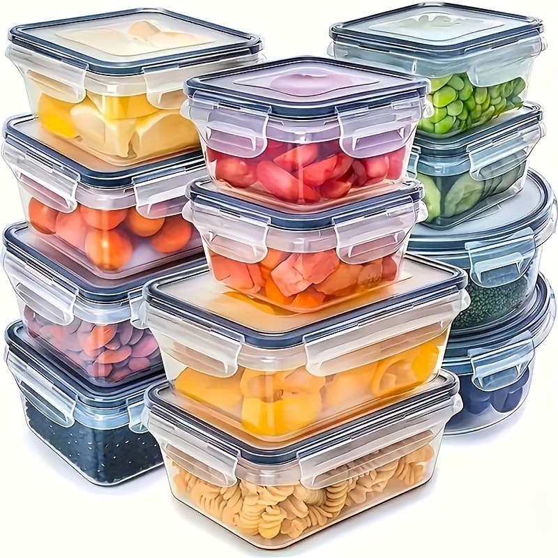 Food Storage Time - 8Pcs Set Includes 4 Containers and