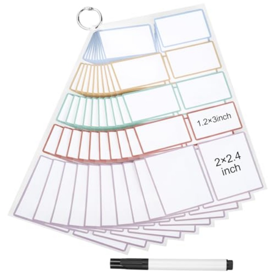 Food Storage Notes - Dry Erase Sticker Labels Reusable Dry