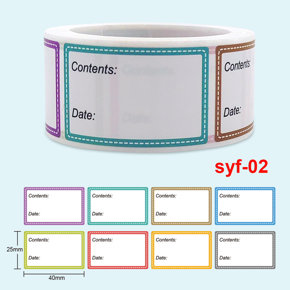 Food Storage Labels - Safe Date Food catalog Storage Self-adhesive