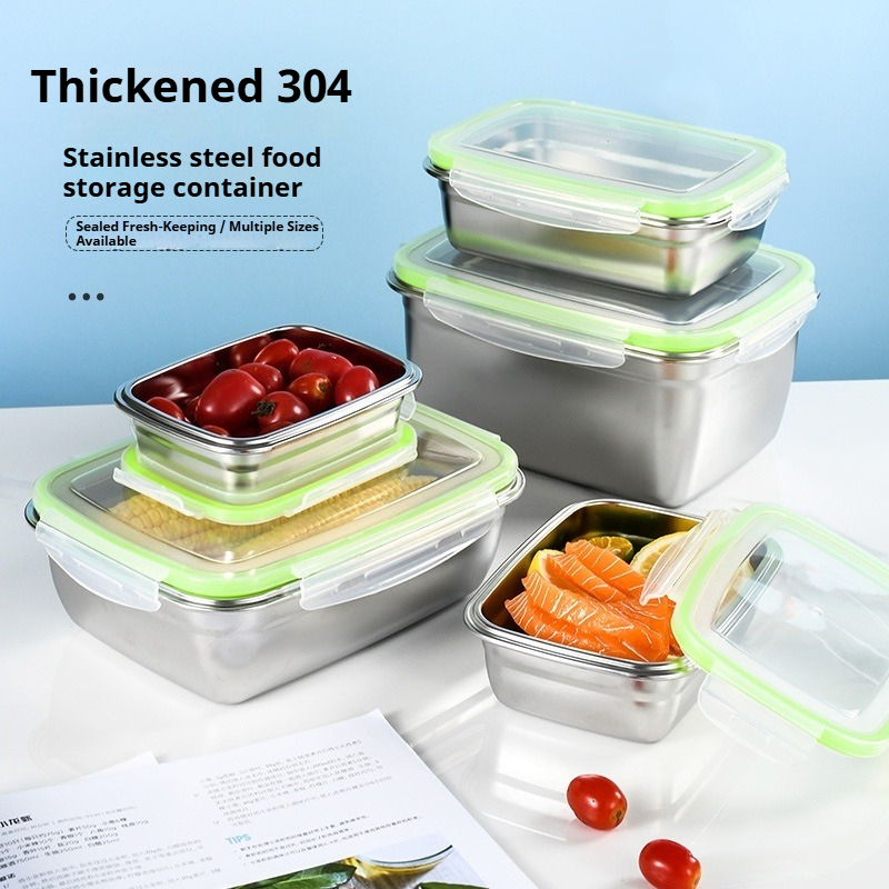 Food Storage Lunch Box - 304 Stainless Steel Lunch Box Set
