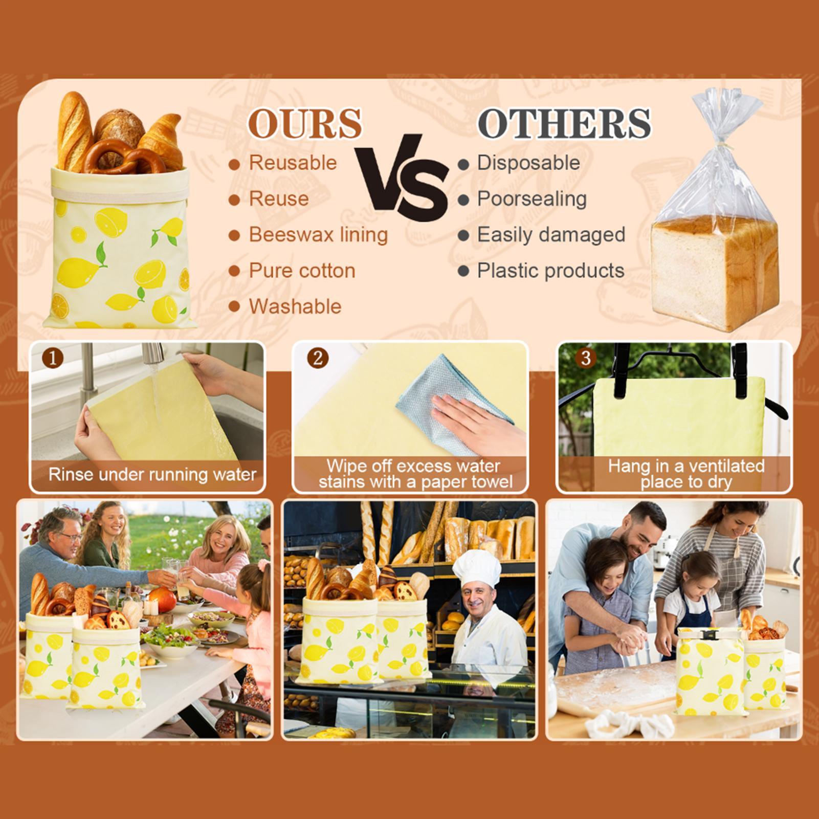 Food Storage Bags Reusable - Bread Bags Reusable Reusable Bread Food