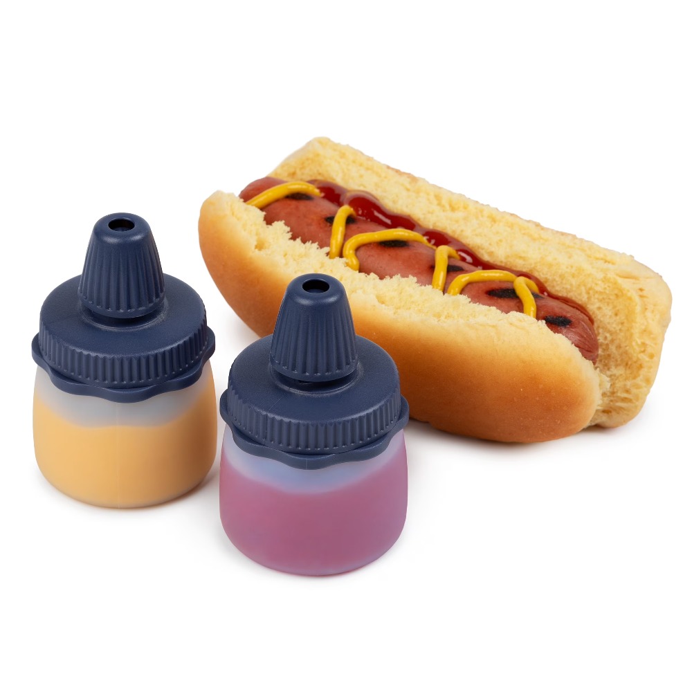 Condiment Squeeze Bottle - Silicone Squeeze Bottles Blue Reusable Food