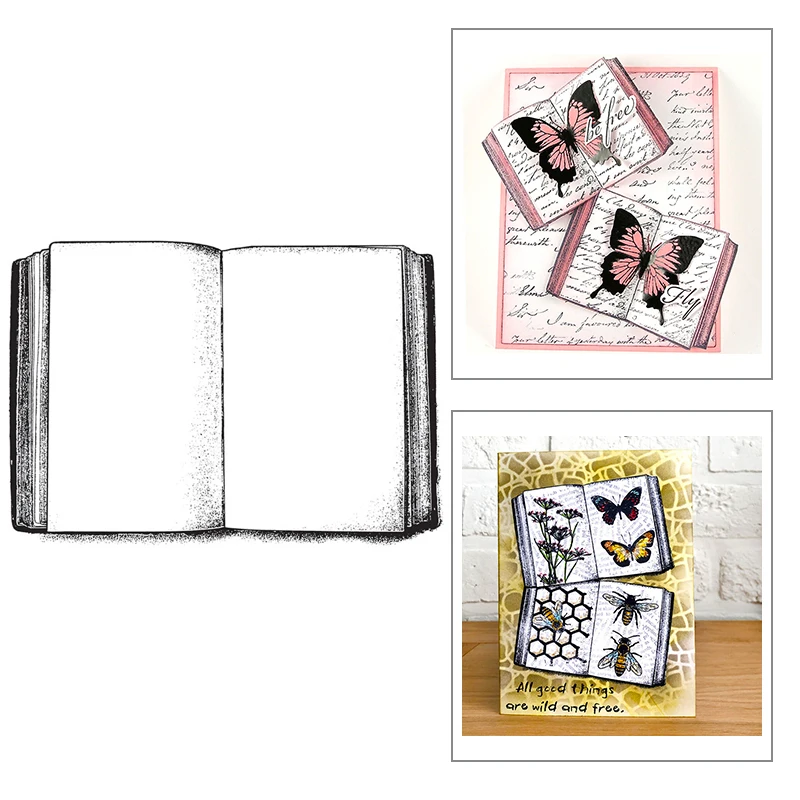 Food Storage Labels - New Book Pattern Transparent Clear Stamps