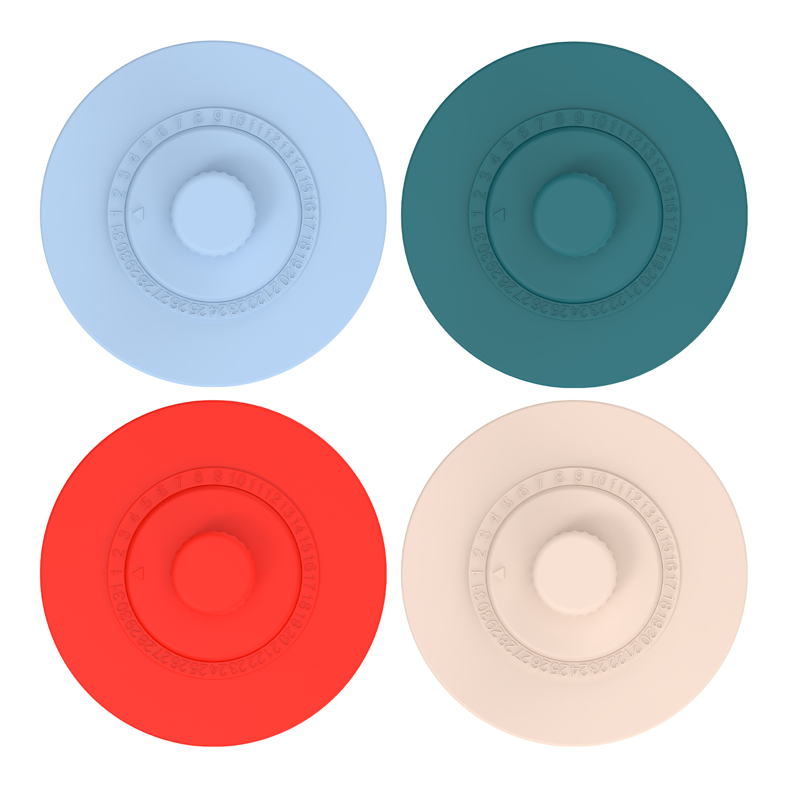 Mason Jar Wide Mouth - 4 Pcs Silicone Fermentation Lids for