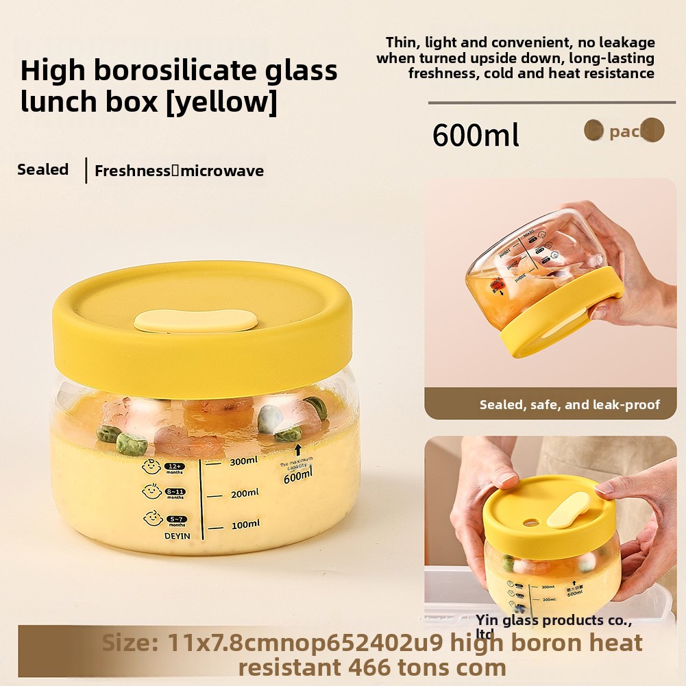 Food Storage Lunch Box - Glass Food Storage Container Airtight Leakproof