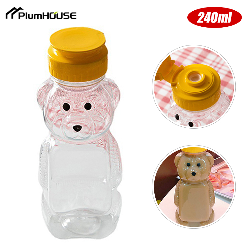 Condiment Squeeze Bottle - 1Pcs 230ml Condiment Squeeze Bottle Bear