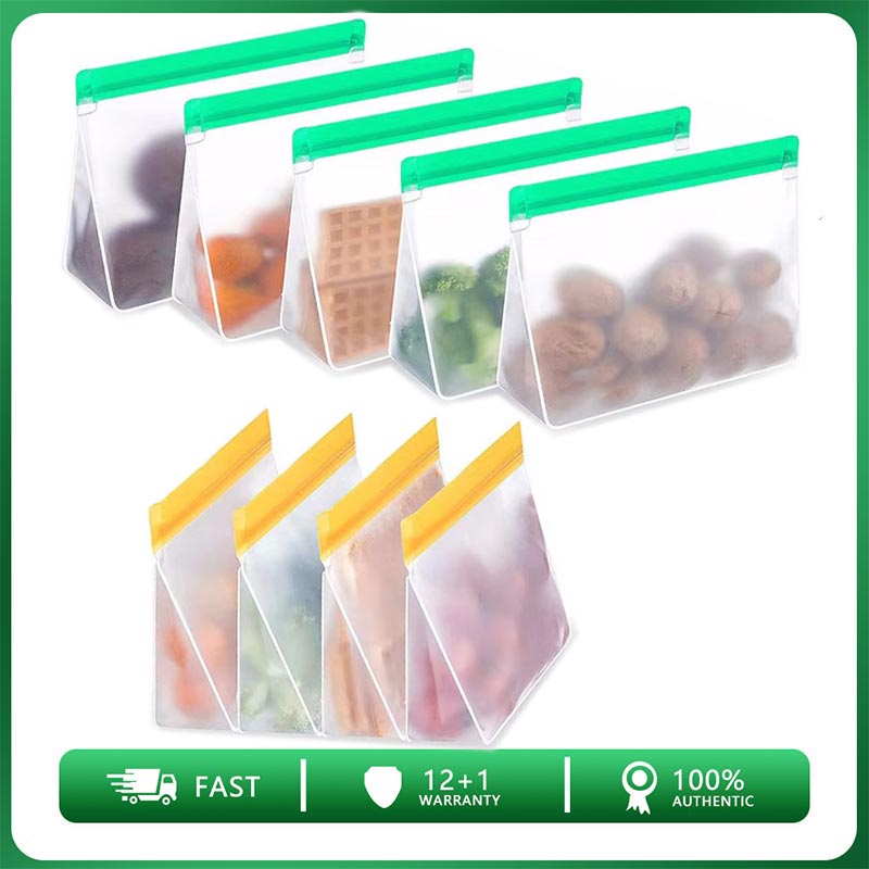 Food Storage Silicone Bags - Reusable Food Storage Bag Upgrade Leakproof