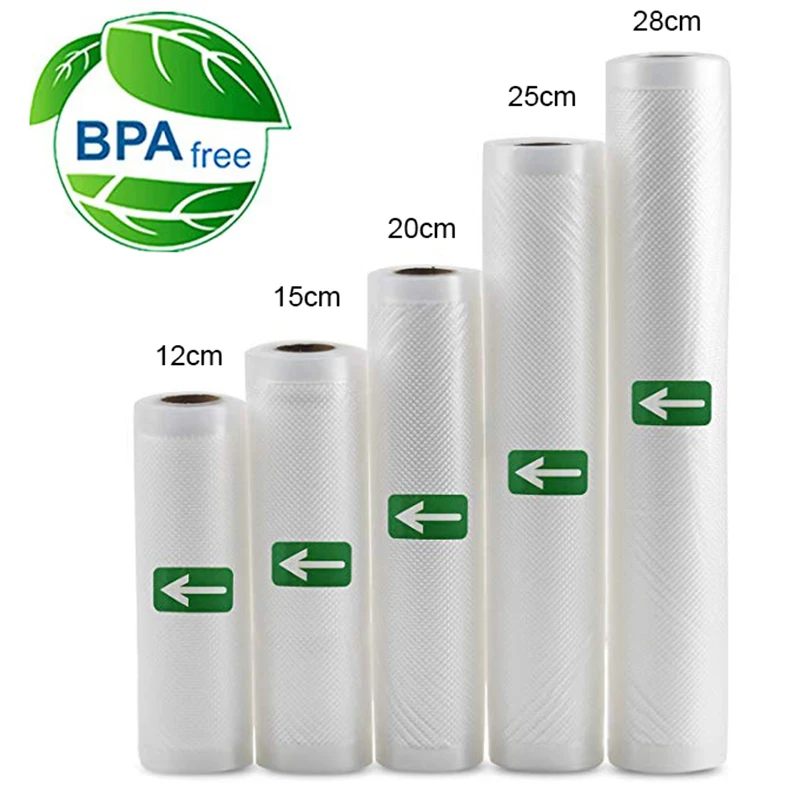 Food Storage Zip Bags - Sous Vide Roll Bags for Vacuum