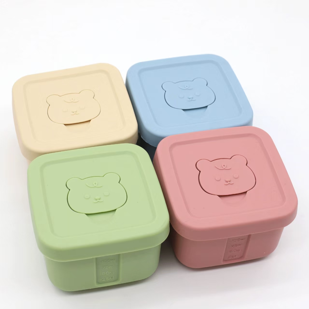 Food Storage Lunch Box - Silicone Food Supplement Box Frozen Fresh-keeping