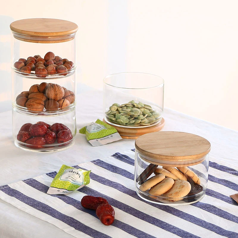 New1200 Ml 3-layer Glass Can K - Food Storage Glass Container Set recension och pris