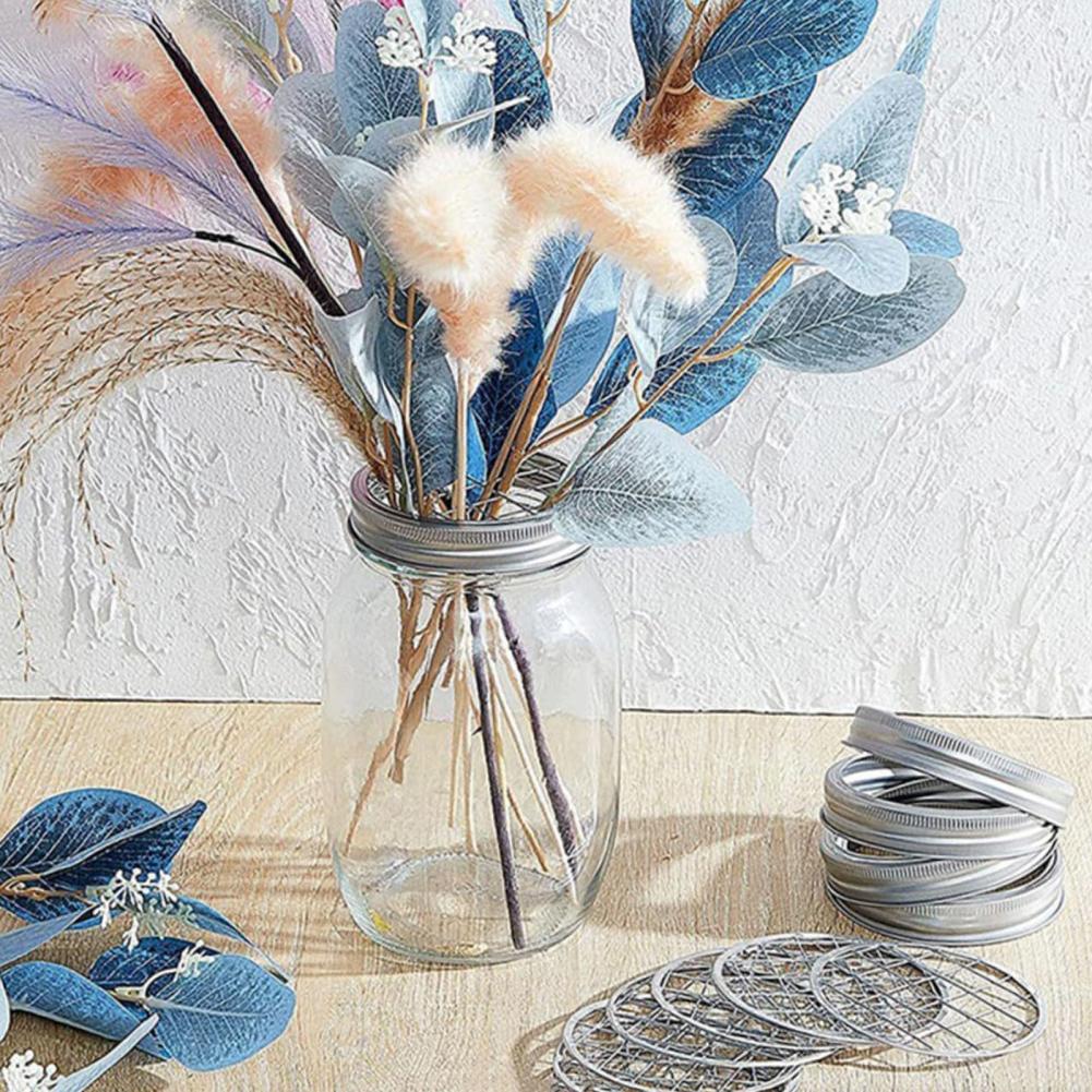 Metal Mason Flower Jar Insert  - Mason Jar Wide Mouth recension och pris