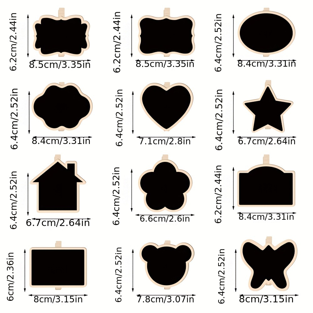 10/20Pcs Mini Chalkboard Clip  - Food Storage Notes recension och pris