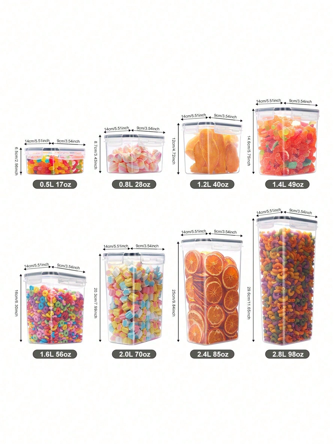 48pcs Airtight Food Storage Co - Food Storage With Lock recension och pris