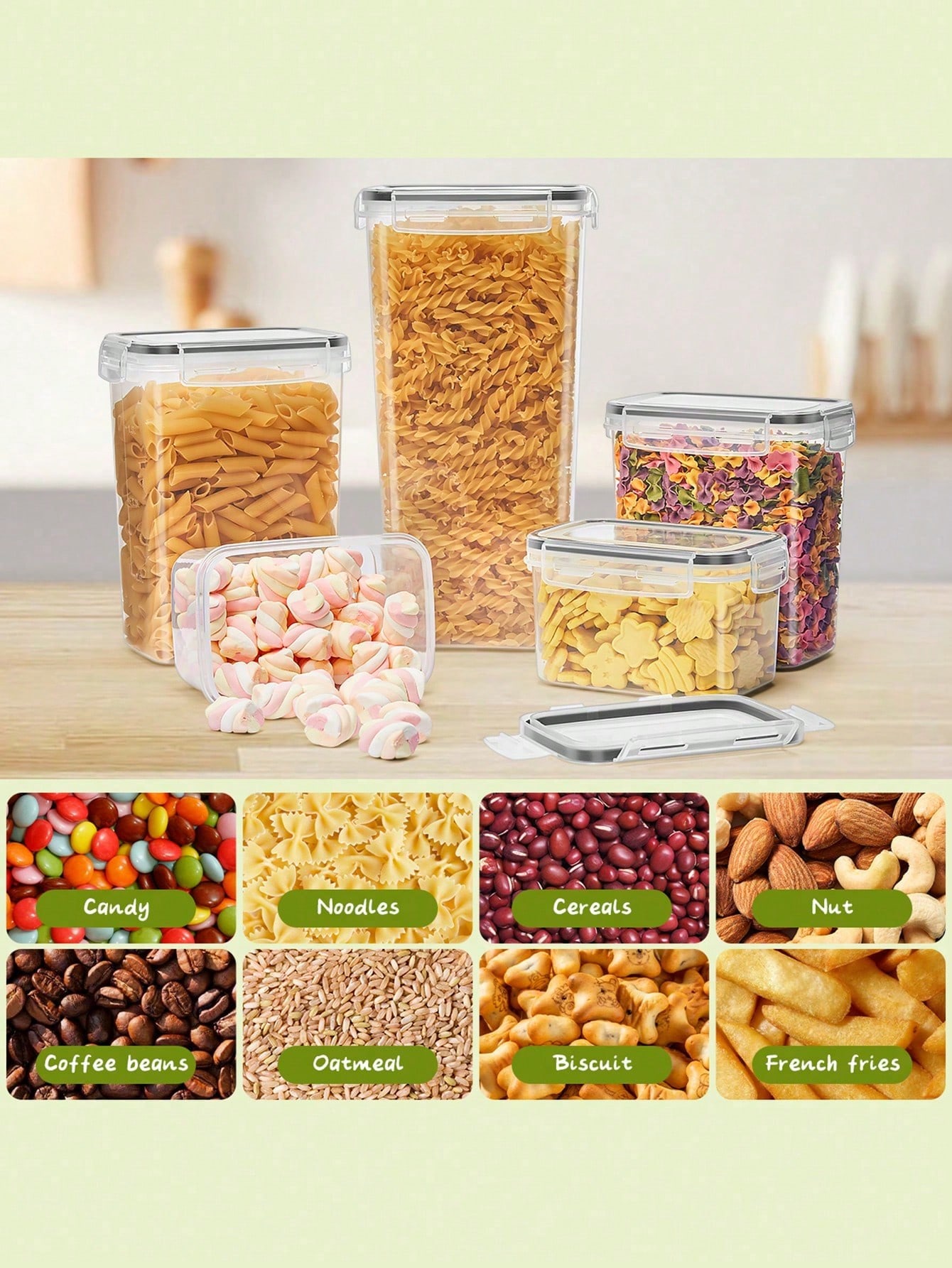 48pcs Airtight Food Storage Co - Food Storage With Lock recension och pris