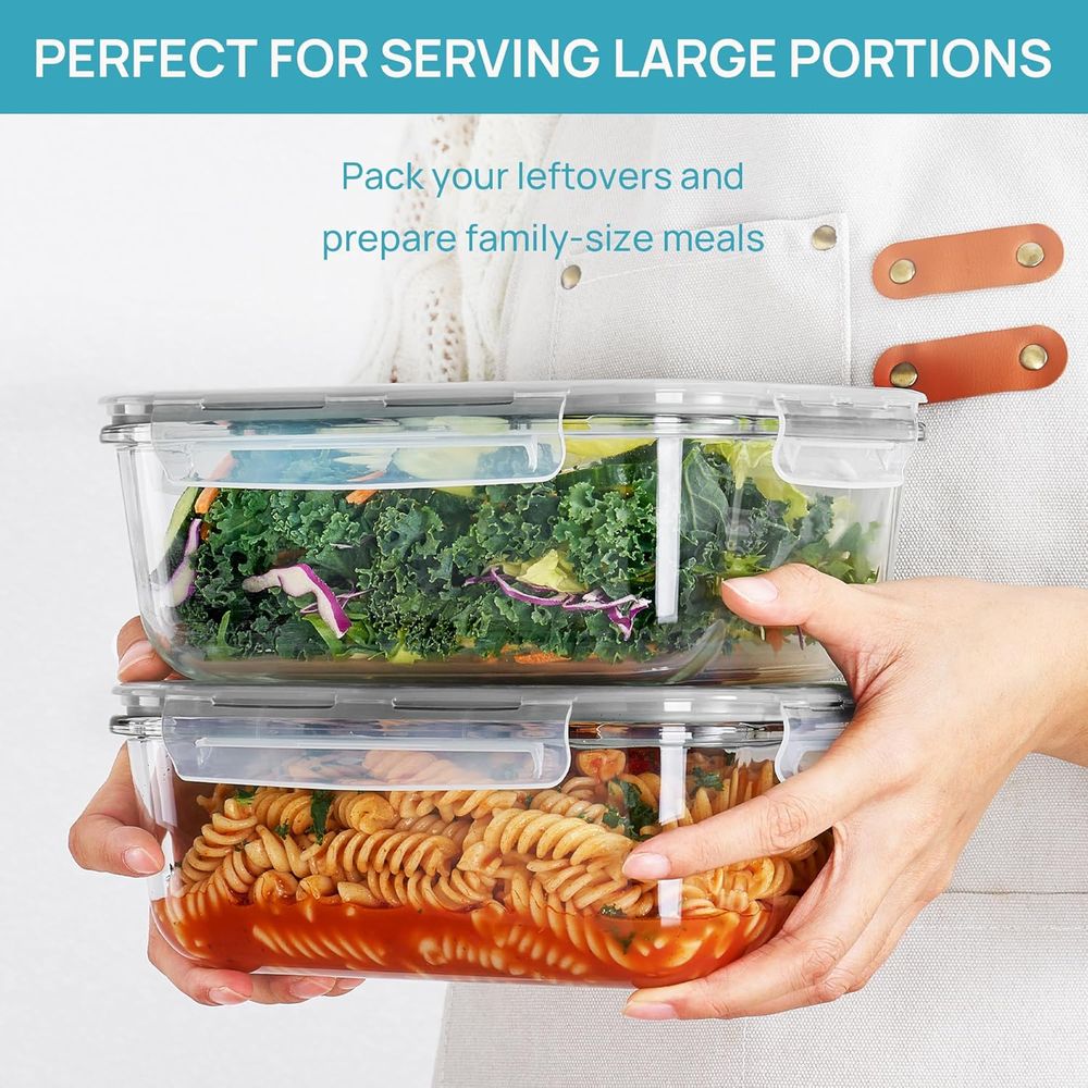 1860ml/63oz Large Glass Storag - Food Storage Glass Container Set recension och pris