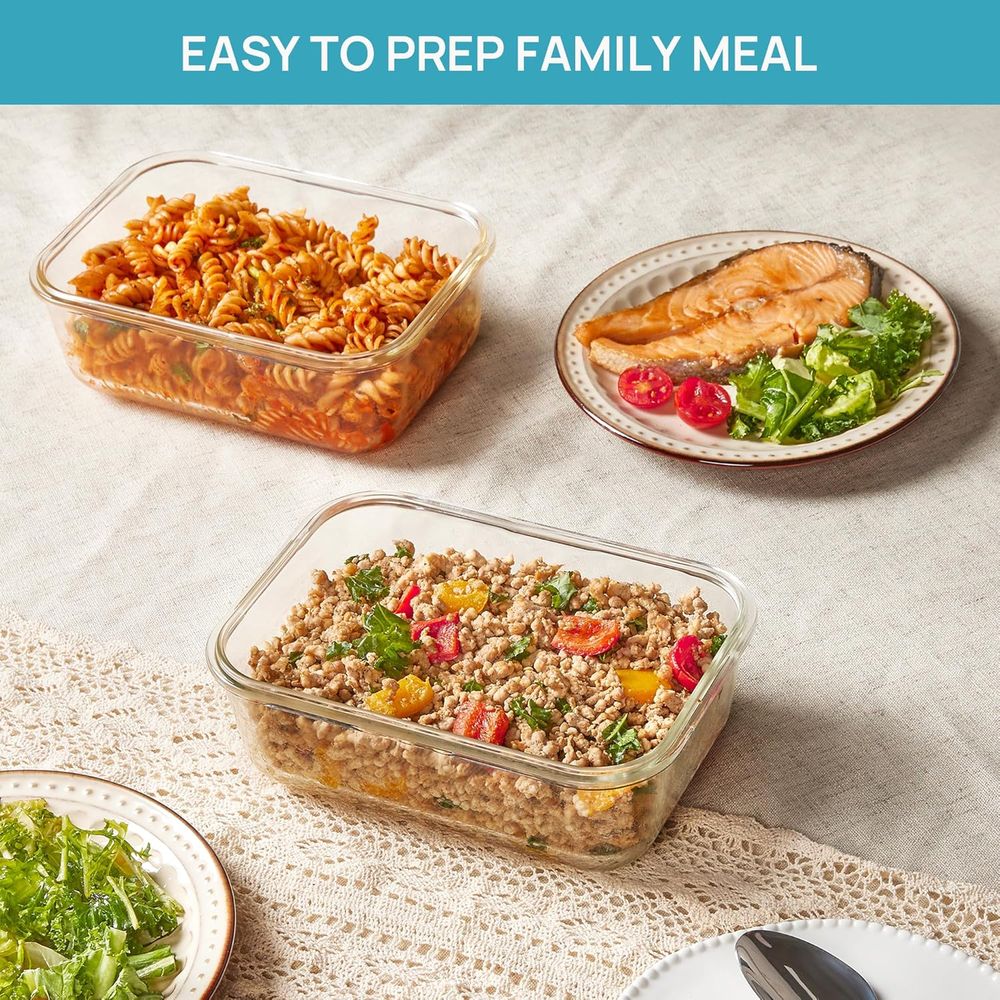 1860ml/63oz Large Glass Storag - Food Storage Glass Container Set recension och pris