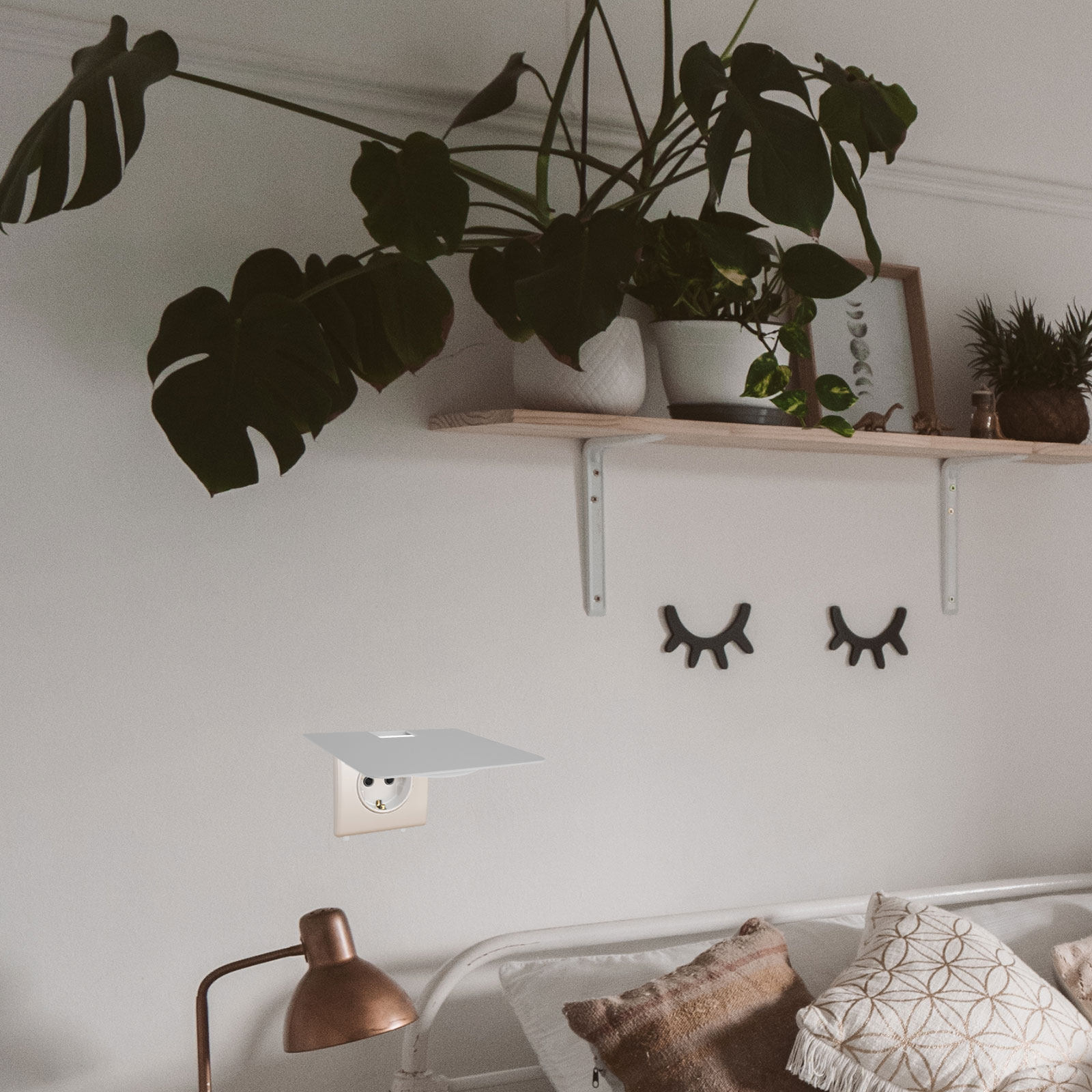 Detachable Outlet Storage Shel - Food Storage Rack recension och pris