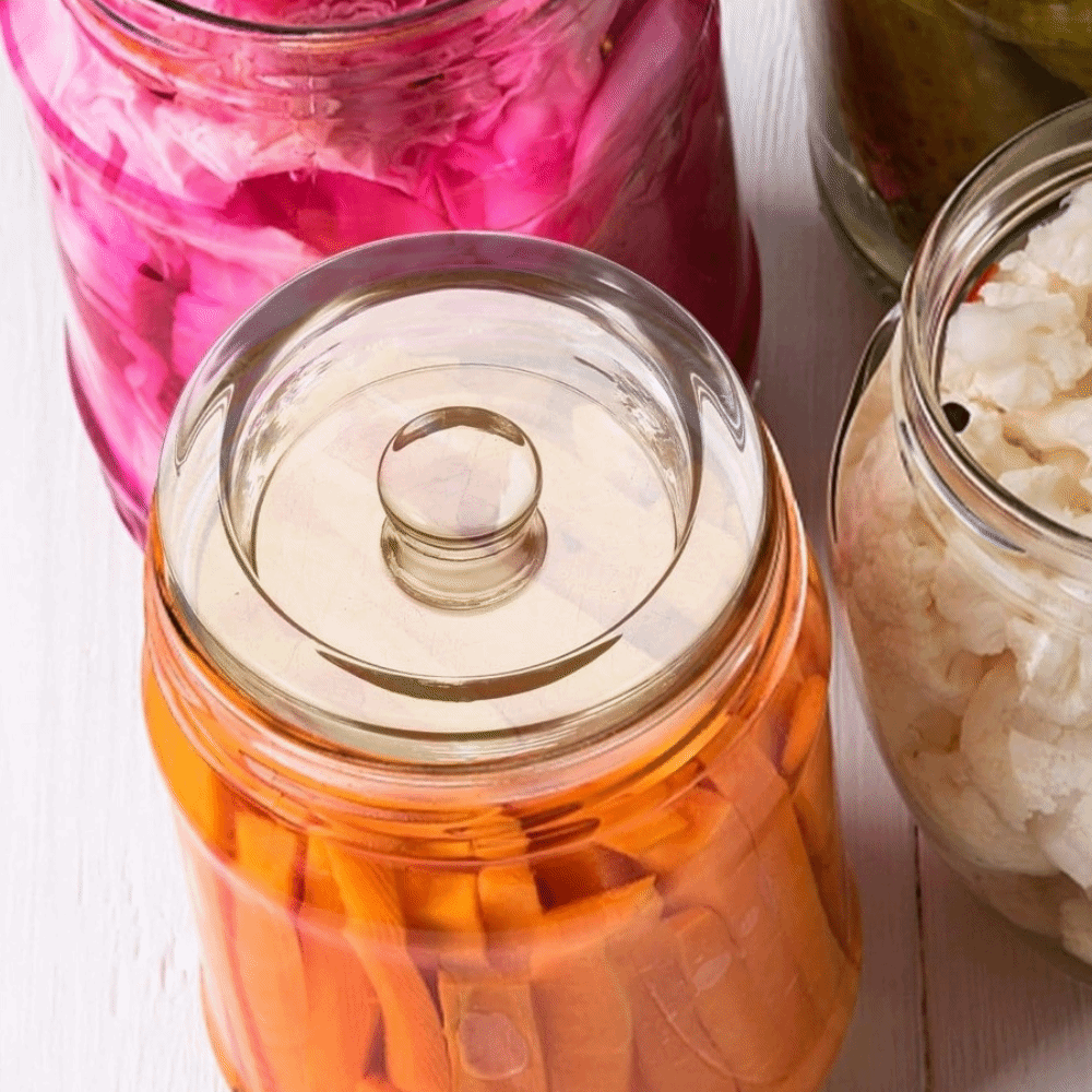 Fermented Glass Weights Clear  - Mason Jar Wide Mouth recension och pris