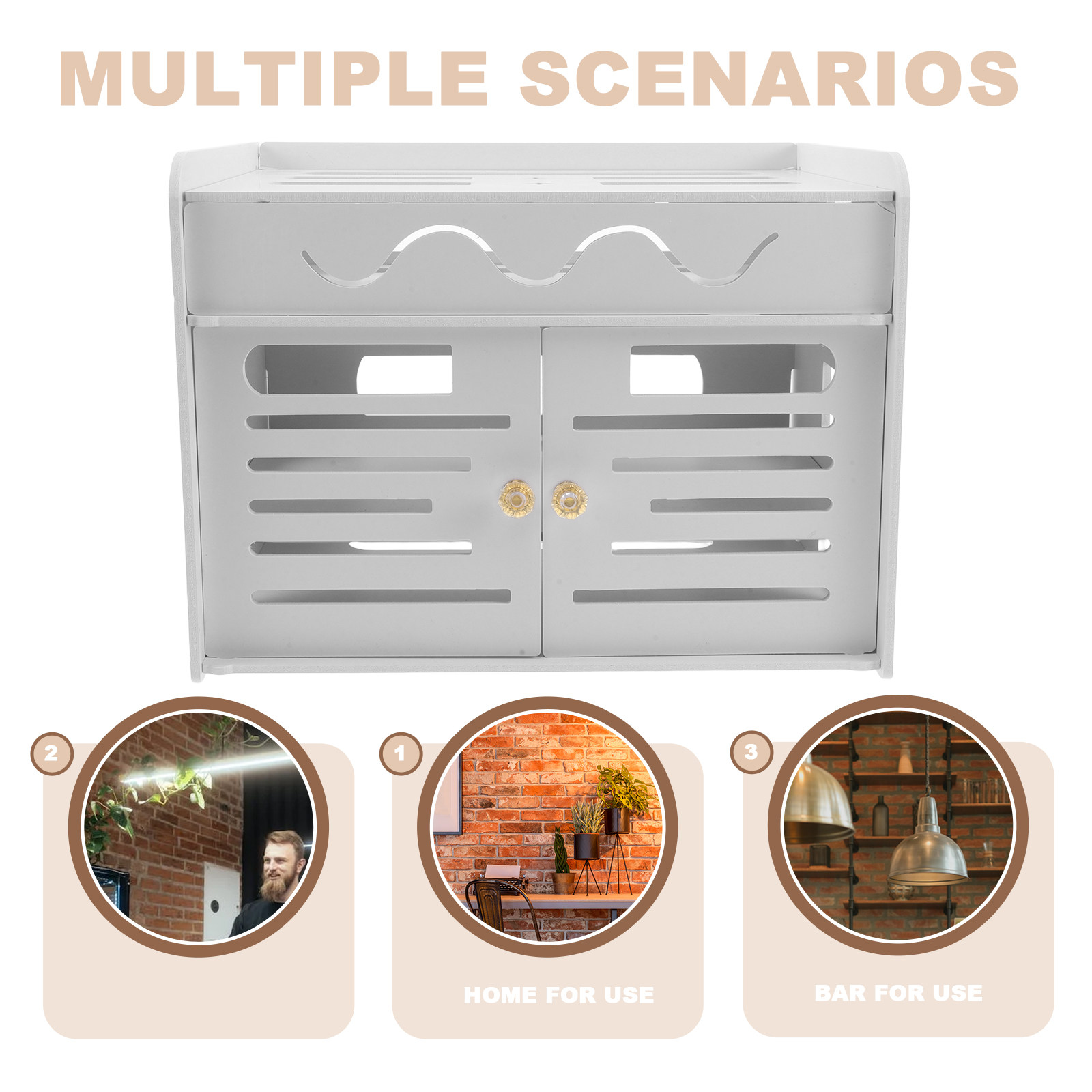 3 Layers WiFi Router Storage B - Food Storage Rack recension och pris