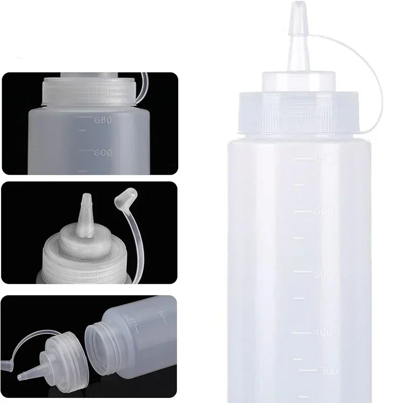 1Pcs Empty120ml-1000ml PE Plas - Condiment Squeeze Bottle recension och pris