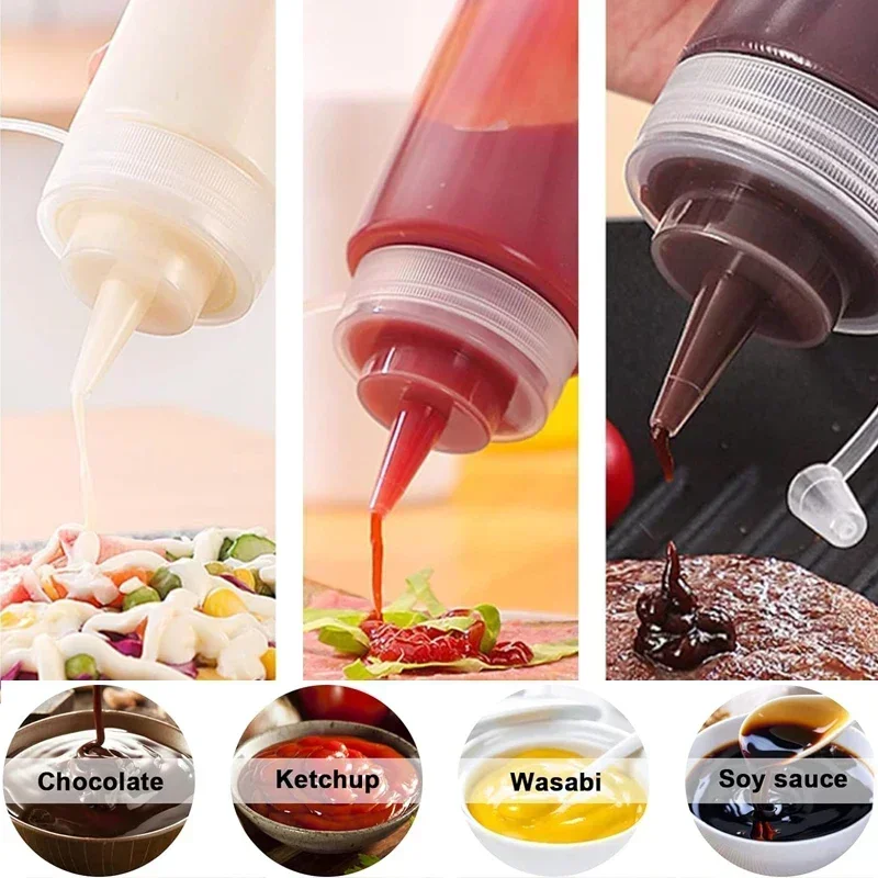 1Pcs Empty120ml-1000ml PE Plas - Condiment Squeeze Bottle recension och pris