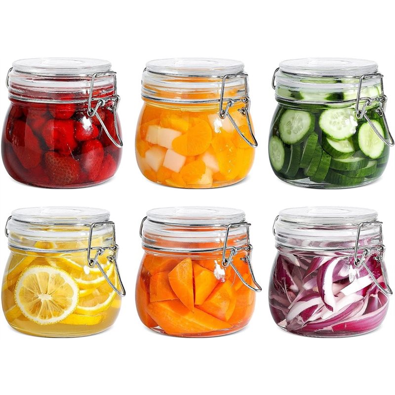 A96K-Glass Jars 17 Oz Small Ai - Food Storage Glass Container Set recension och pris