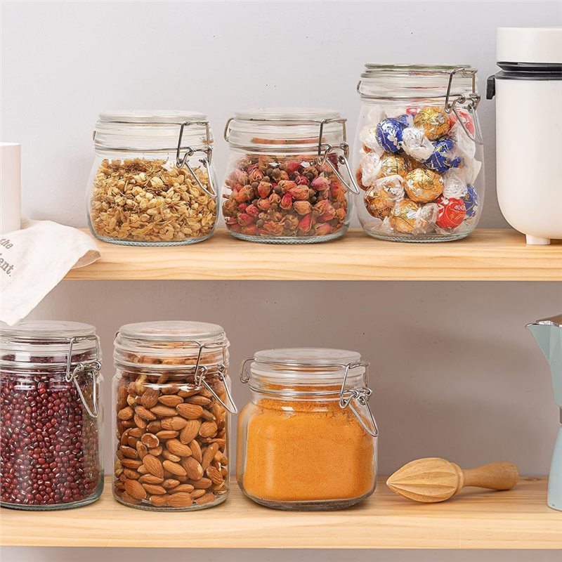 A96K-Glass Jars 17 Oz Small Ai - Food Storage Glass Container Set recension och pris