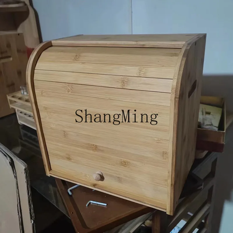 SM Household Bamboo Bread Stor - Food Storage Rack recension och pris