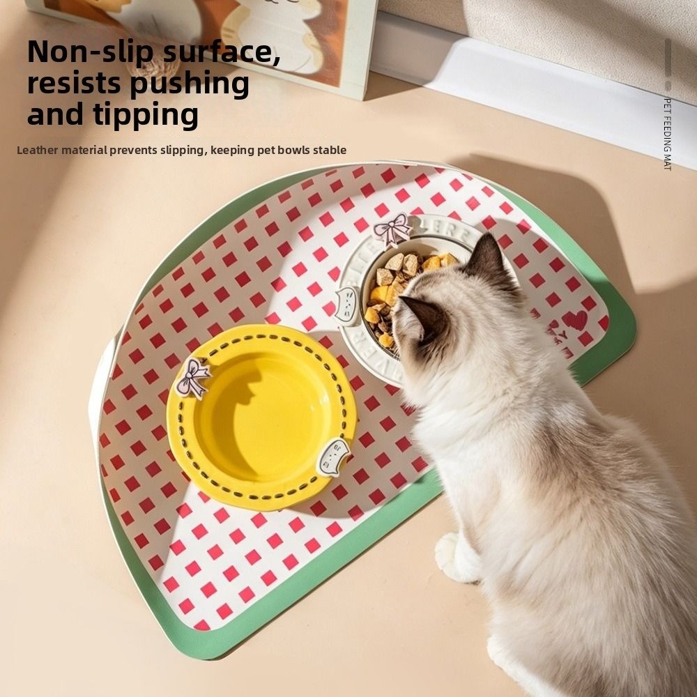 New PU Leather Cat Dog Food Ma - Food Storage With Scoop recension och pris