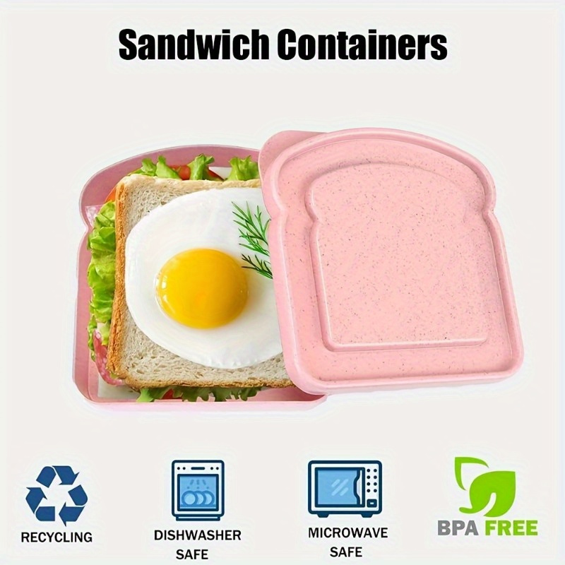 1pc Bento Boxes, Sandwich Cont - Food Storage Lunch Box recension och pris