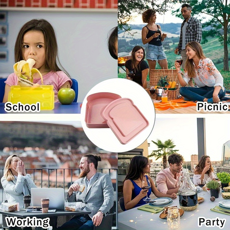 1pc Bento Boxes, Sandwich Cont - Food Storage Lunch Box recension och pris