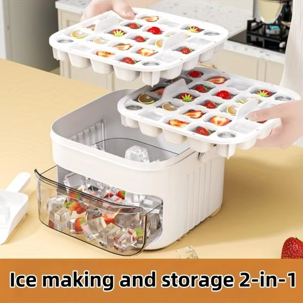 50-Cube Ice Maker with Easy Pr - Food Storage Containers Xl recension och pris