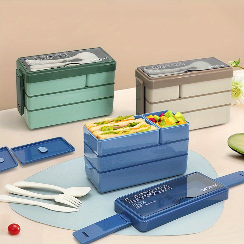 1450ML Bento Lunch Box Large C - Food Storage With Scoop recension och pris