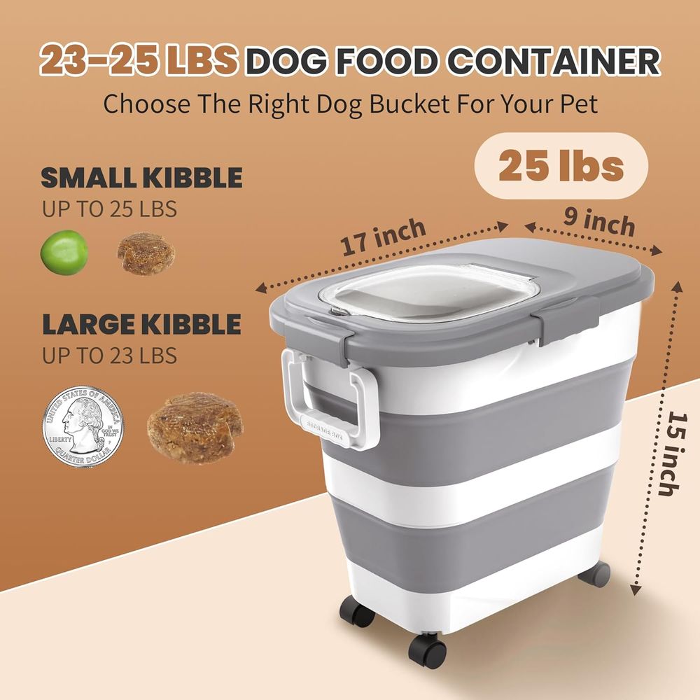 Airtight Dog Food Storage Cont - Food Storage With Scoop recension och pris