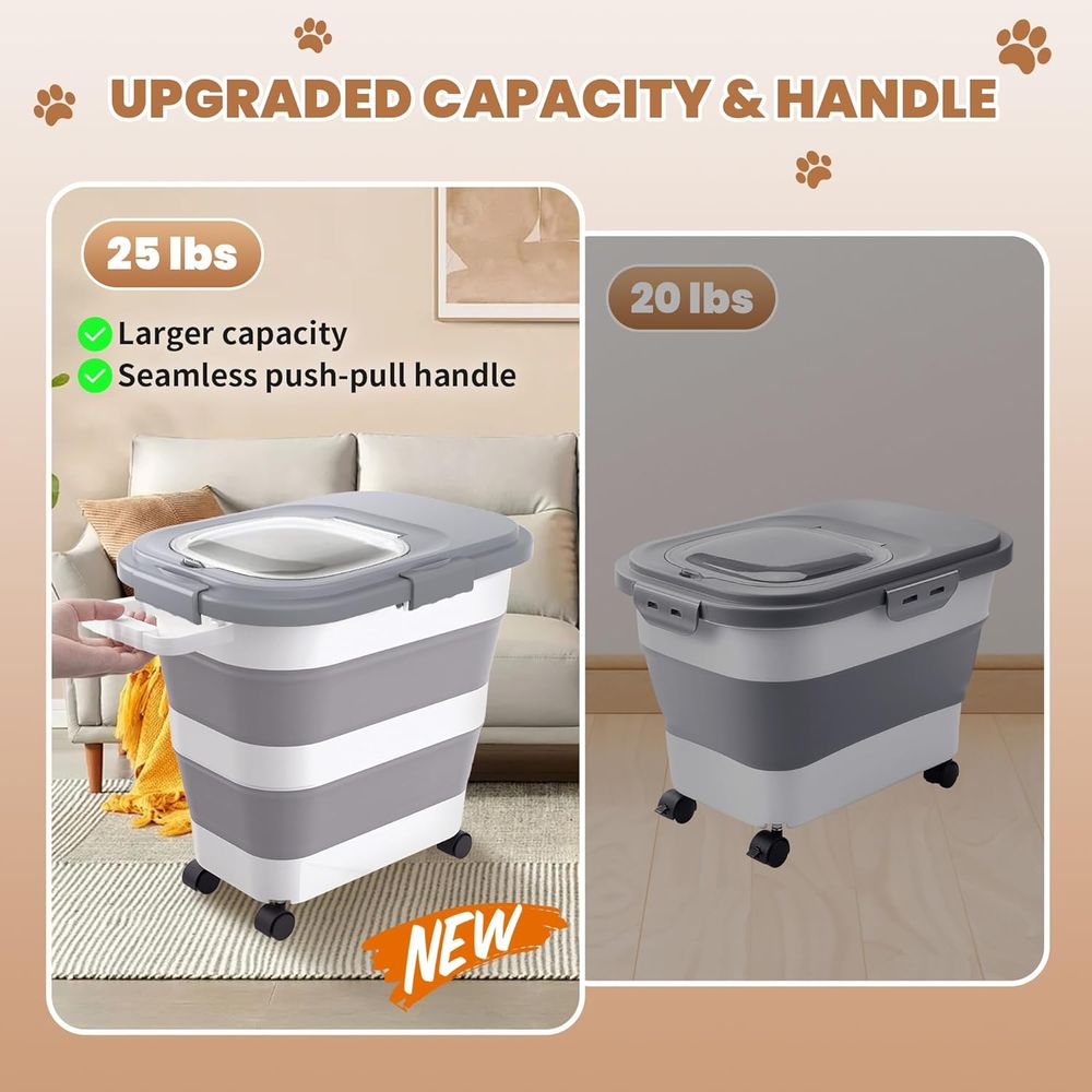 Airtight Dog Food Storage Cont - Food Storage With Scoop recension och pris