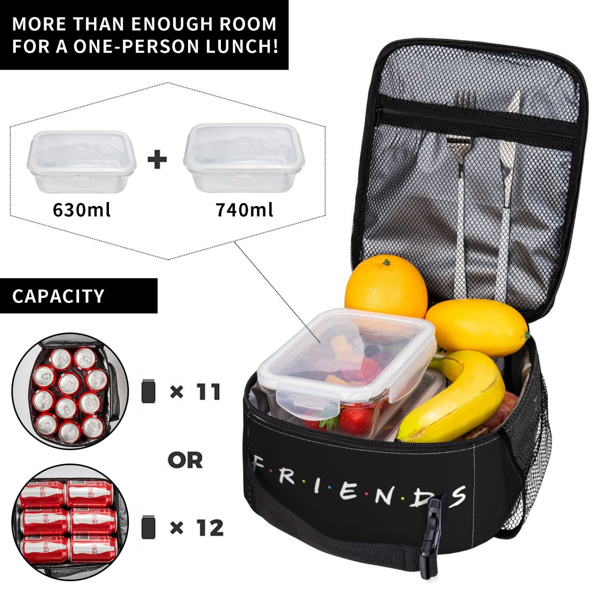 Custom Friends Funny Quote Lun - Food Storage Quotes recension och pris