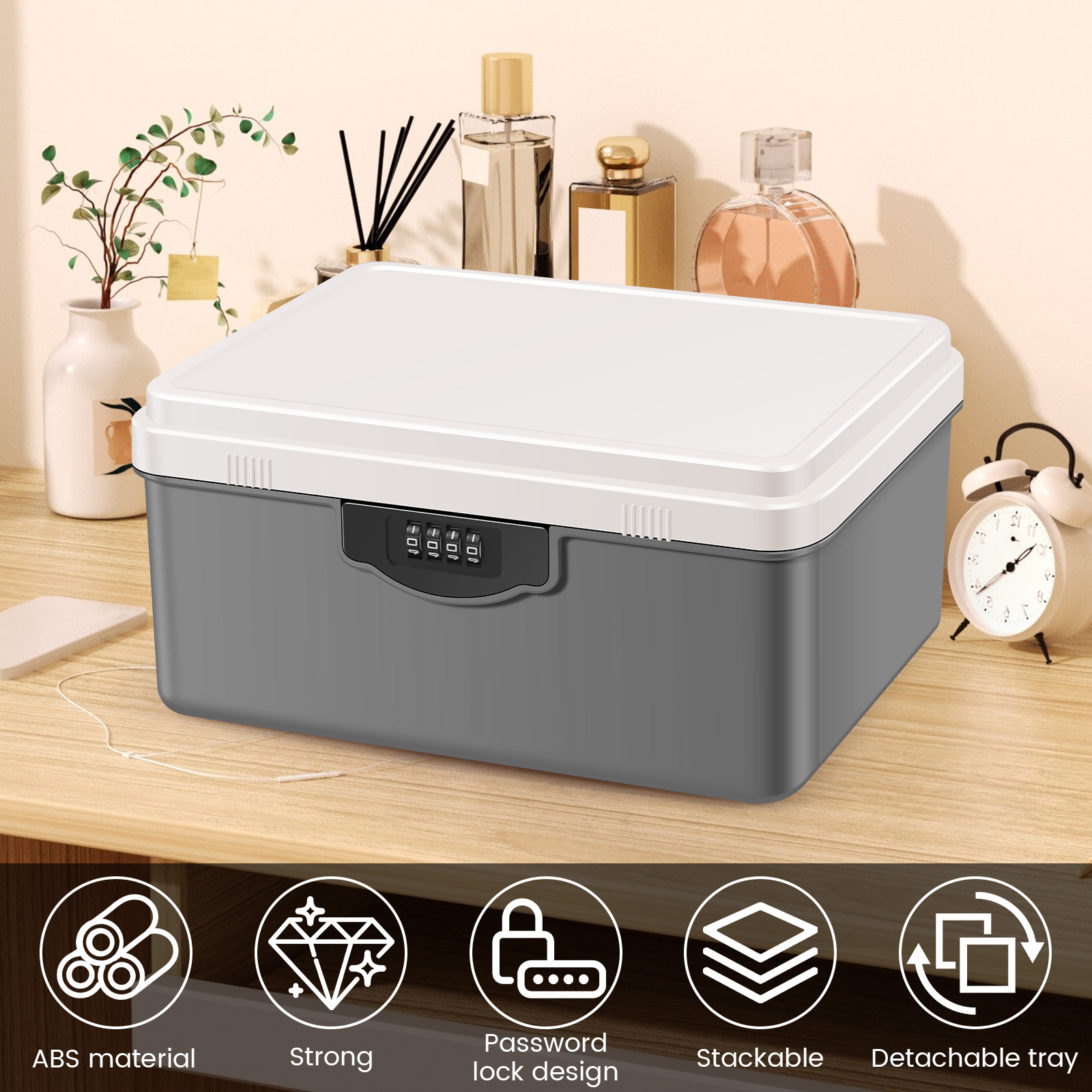 Digital Password Lock Safe Box - Food Storage With Lock recension och pris