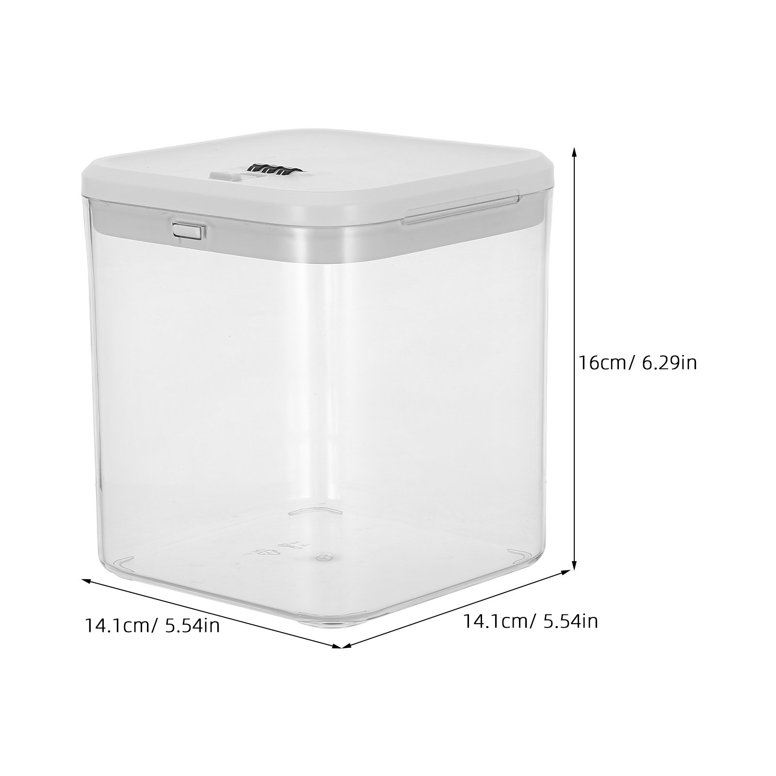 Clear Lock Box Childproof Comb - Food Storage With Lock recension och pris